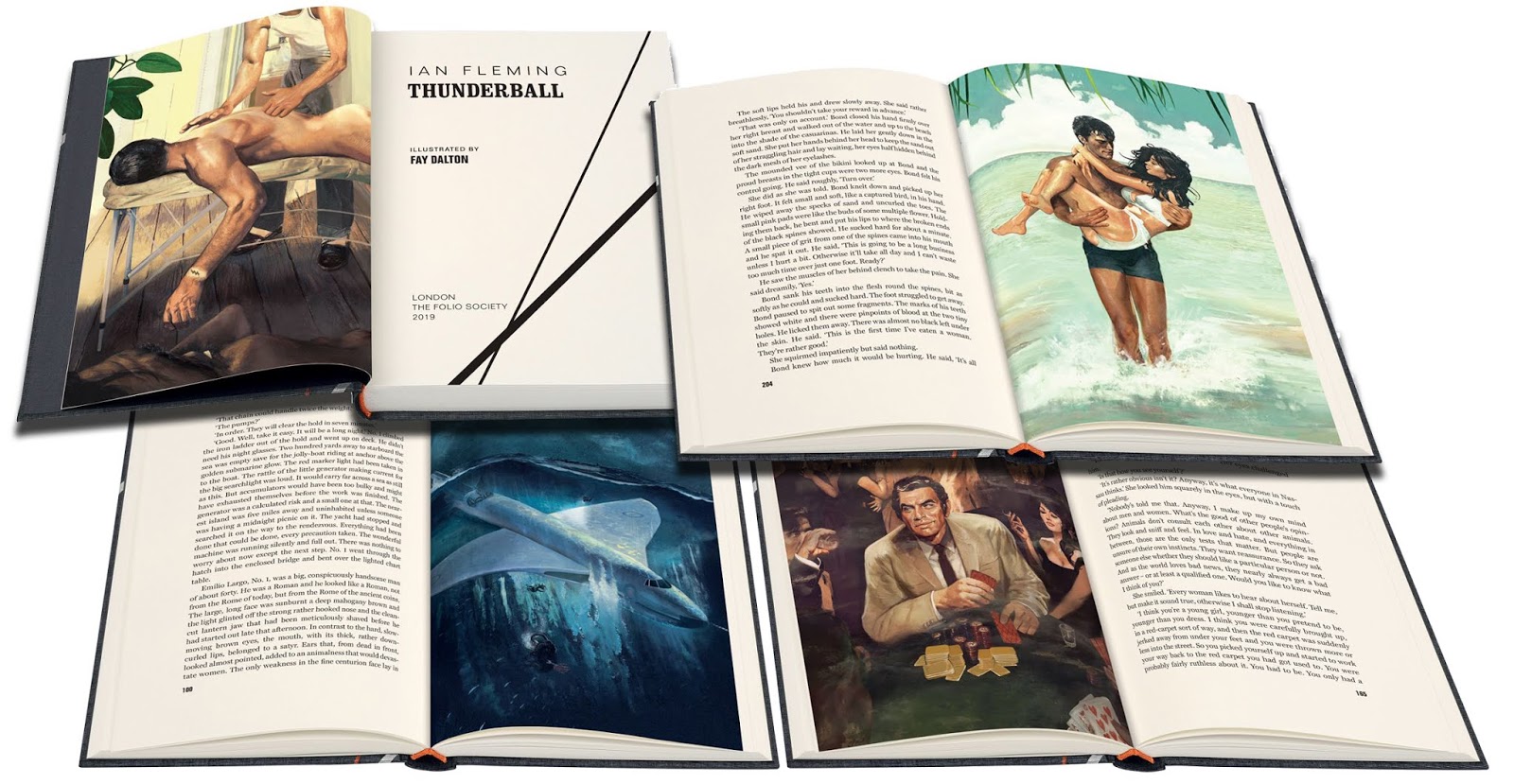 thunderball ian fleming folio society fay dalton 2019 artwork illustrated 007