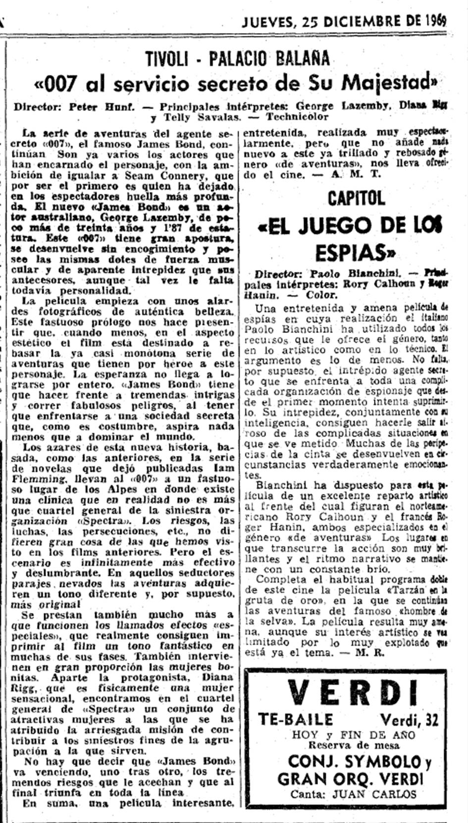 06 La Vanguardia 1969 12 25 Critica
