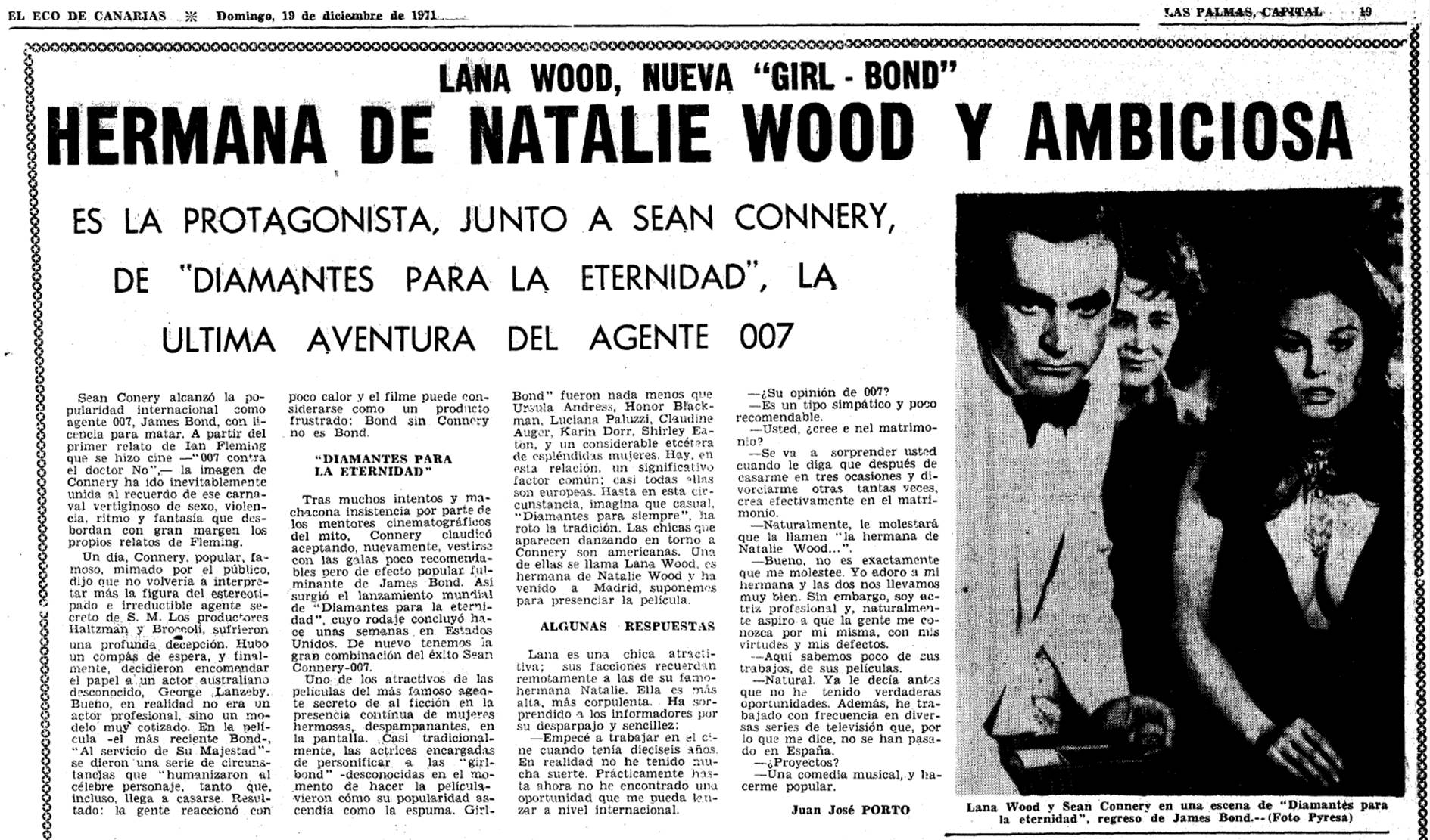 07 1971 12 19 Eco de Canarias Lana Wood