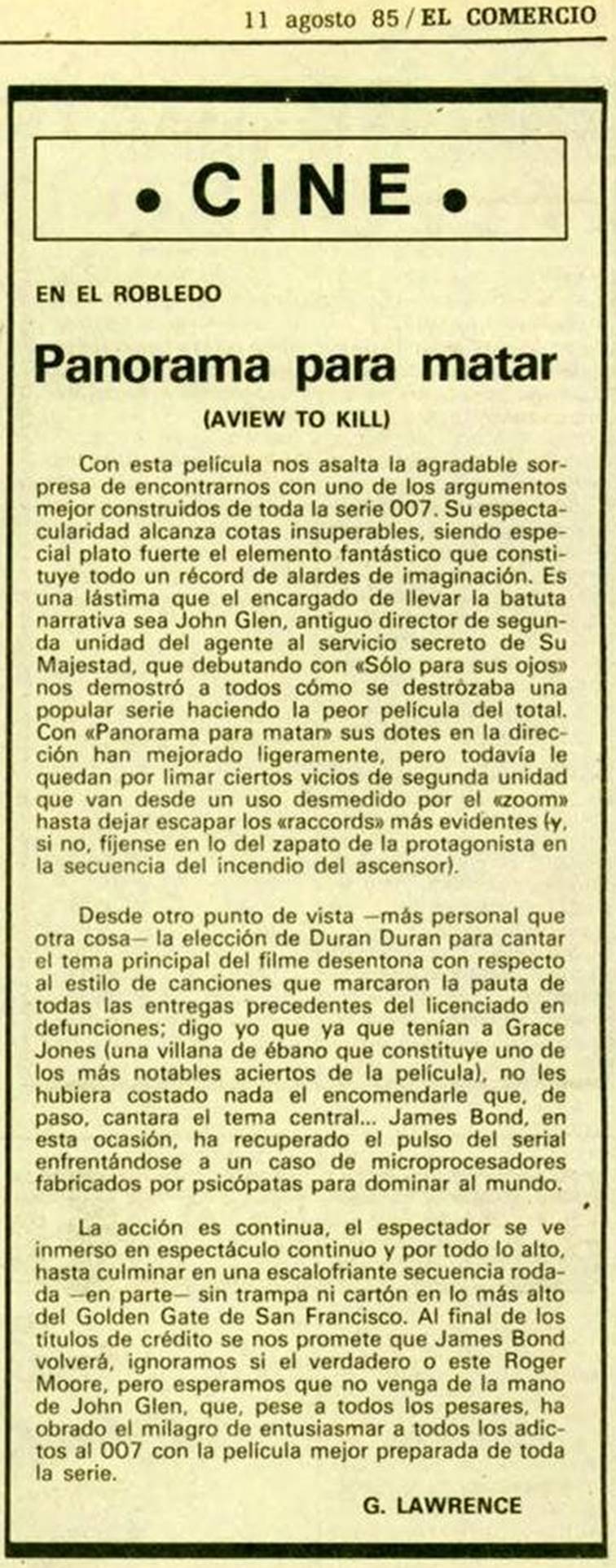 14 1985 08 11 El Comercio Gijon 40 Critica