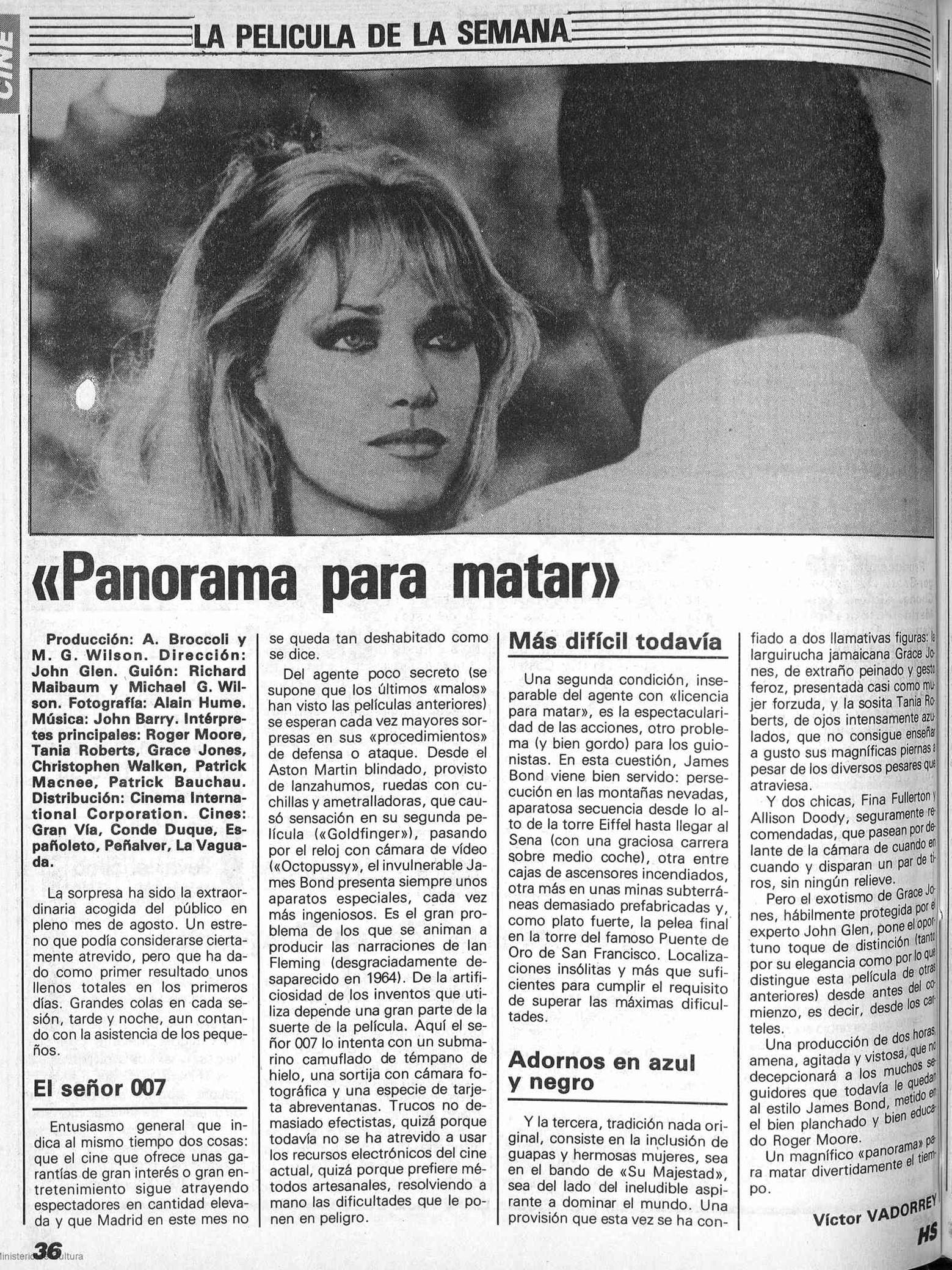 14 1985 08 11 Hoja del Lunes de Madrid Critica