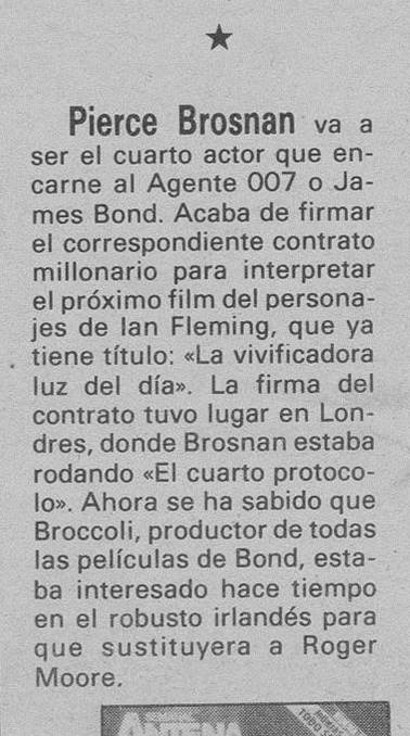 15 1986 05 31 Diario de Burgos Pierce Brosnan