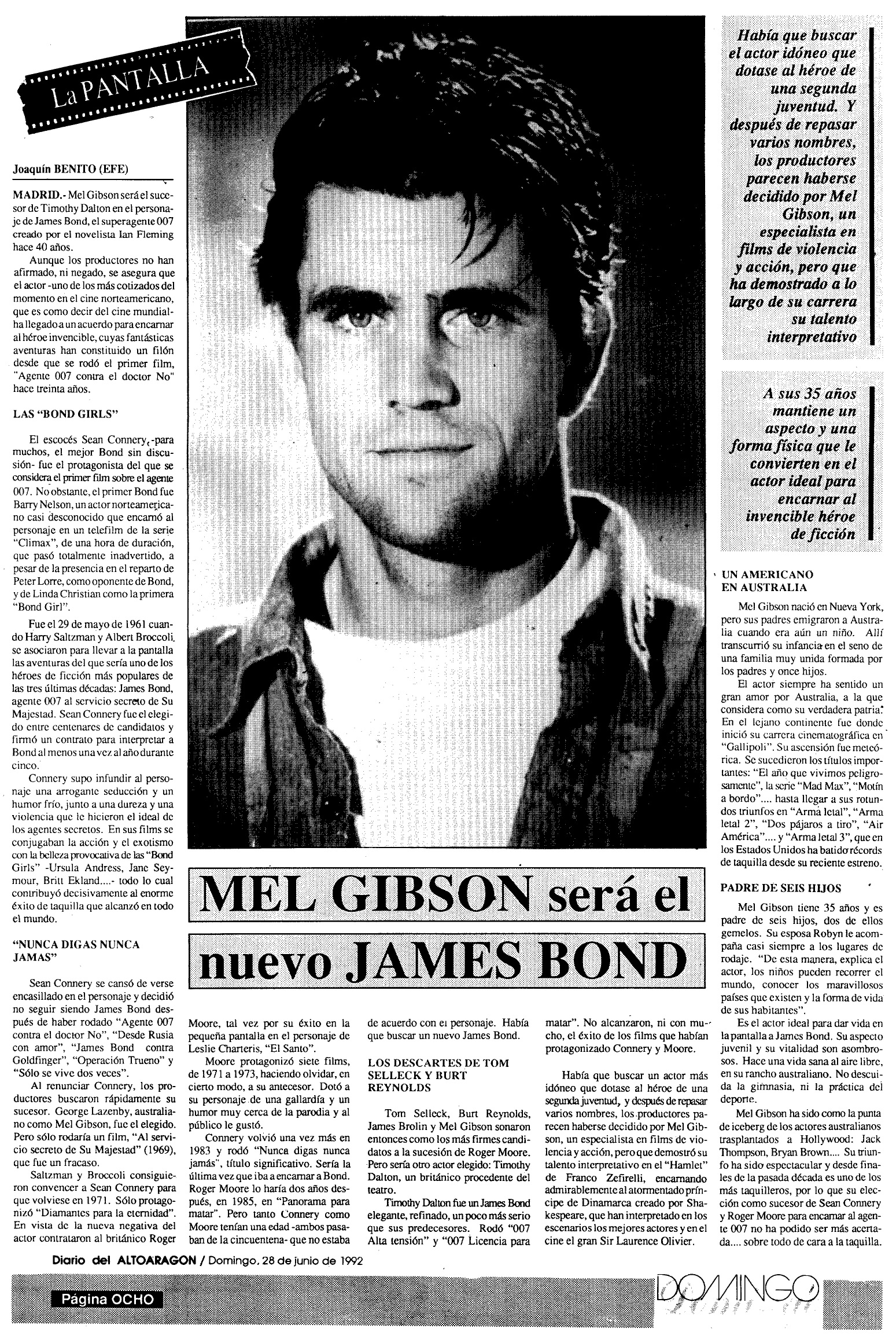 17 1992 06 28 Diario del Alto Aragon Huesca 26 Mel Gibson