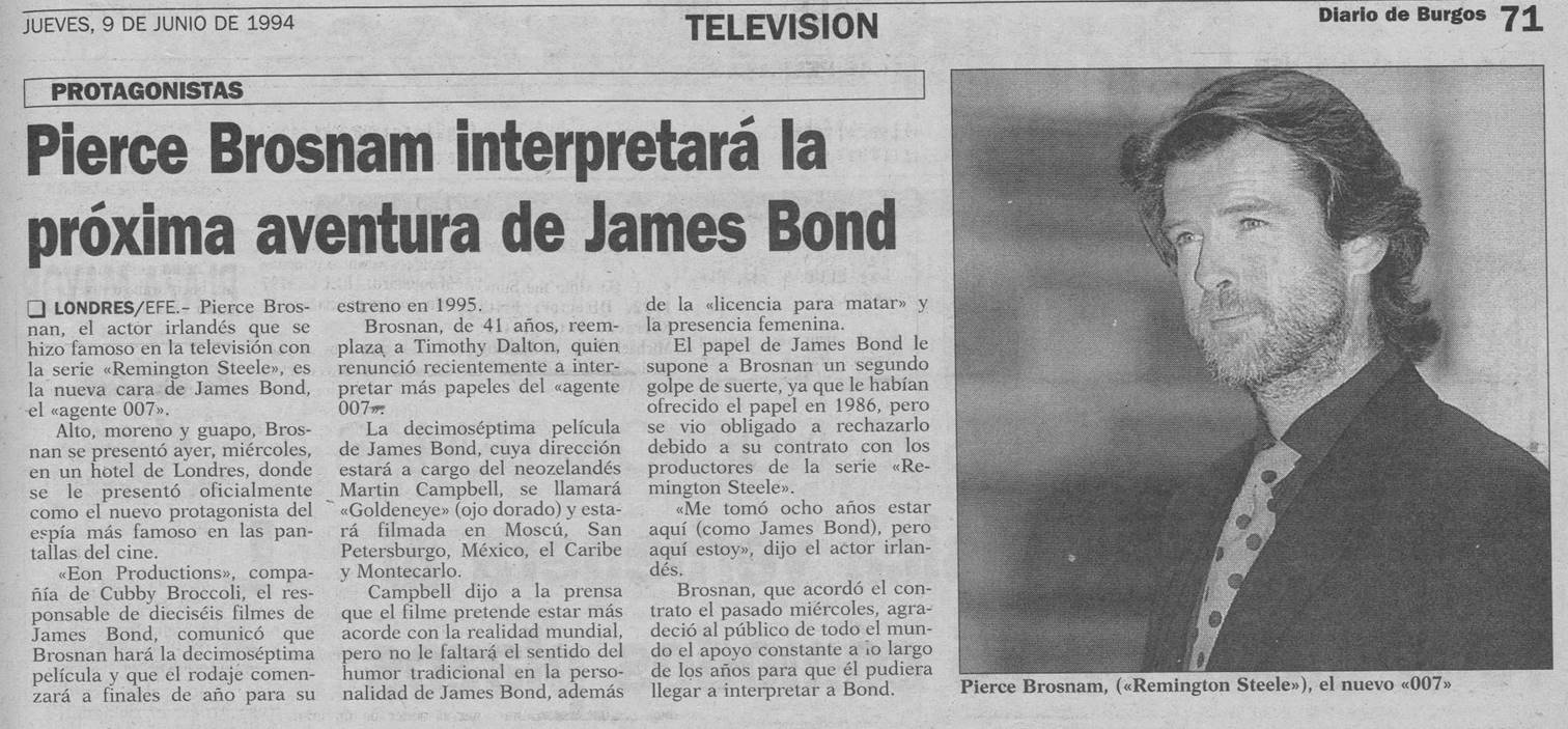 17 1994 06 09 Diario de Burgos Contrato Brosnan