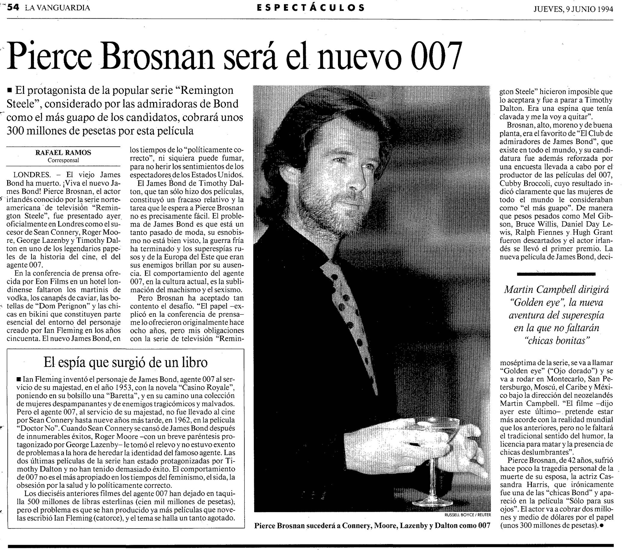 17 1994 06 09 La Vanguardia Barcelona 054 Pierce Brosnan