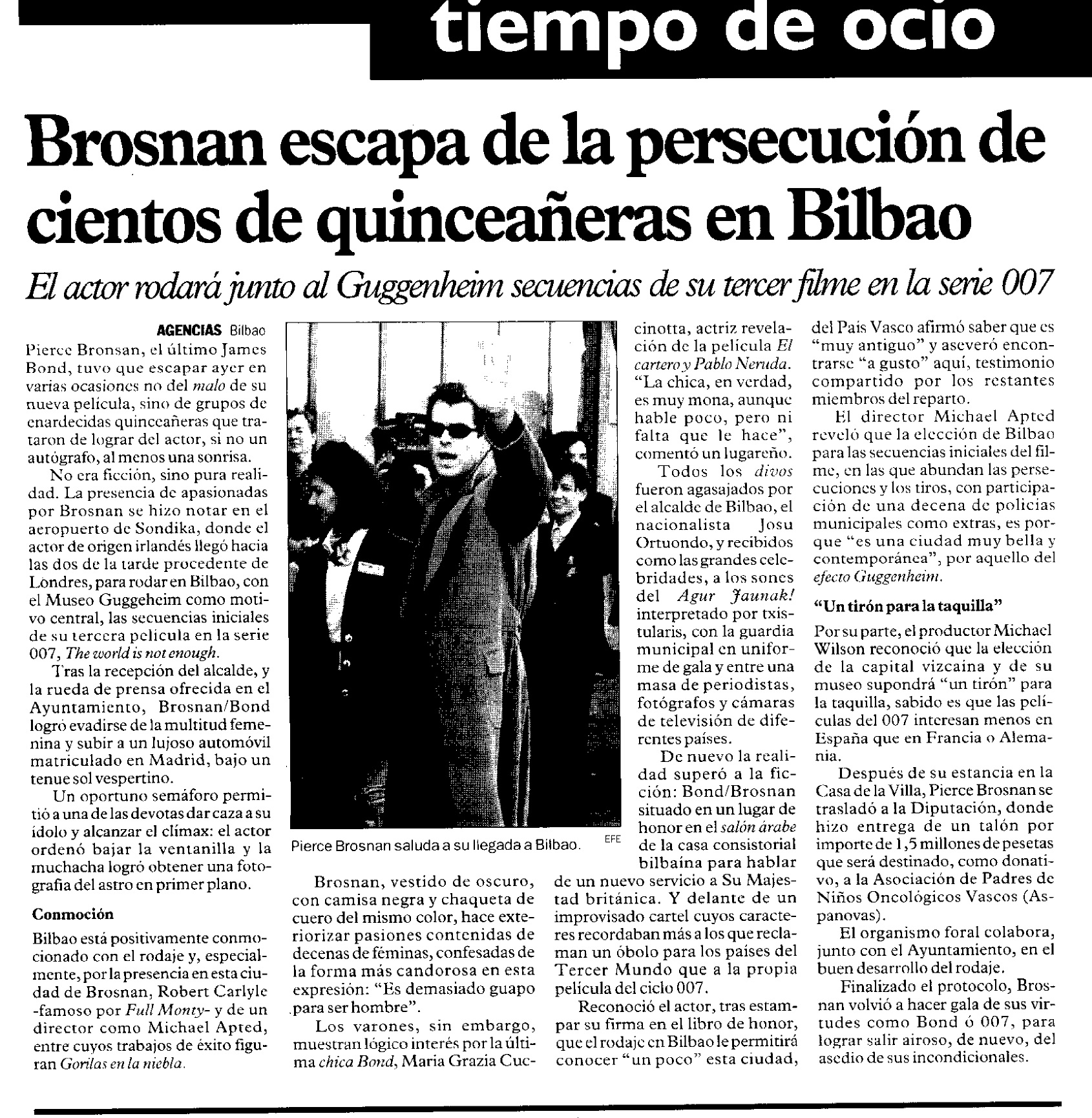19 1999 02 16 Diario de Noticias Navarra 59 Rodaje Bilbao