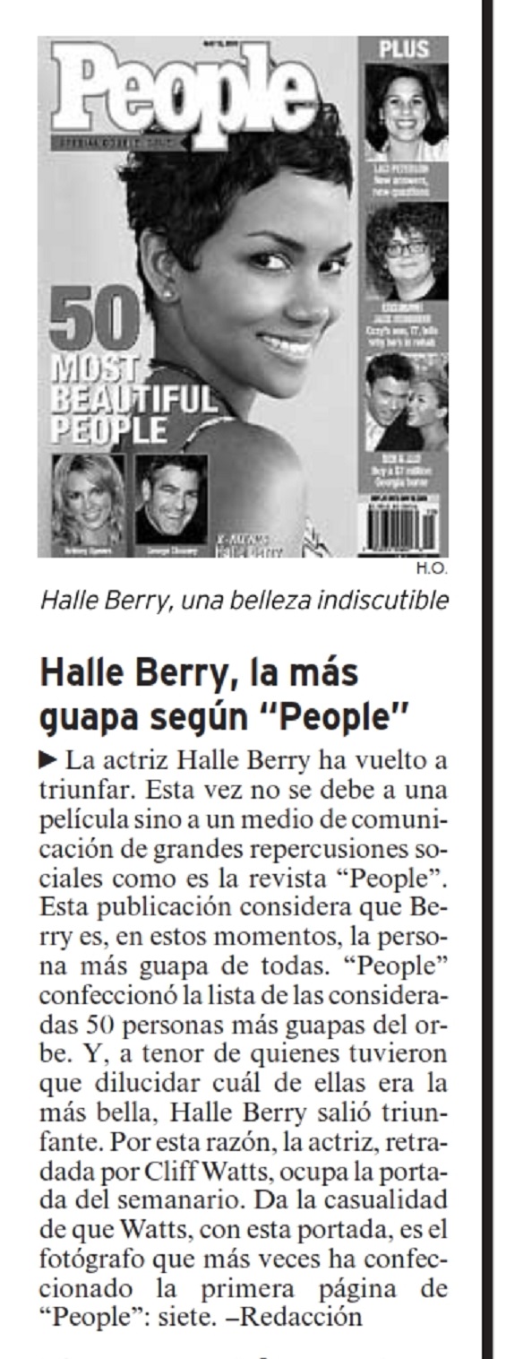 20 2003 05 02 La Vanguardia Vivir Barcelona 132 People Halle Berry