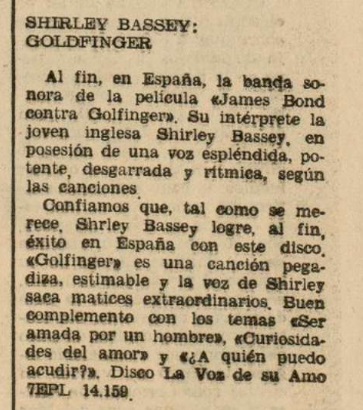 03 1965 05 26 El Pensamiento Navarro Pamplona 12 Disco Shirley Bassey