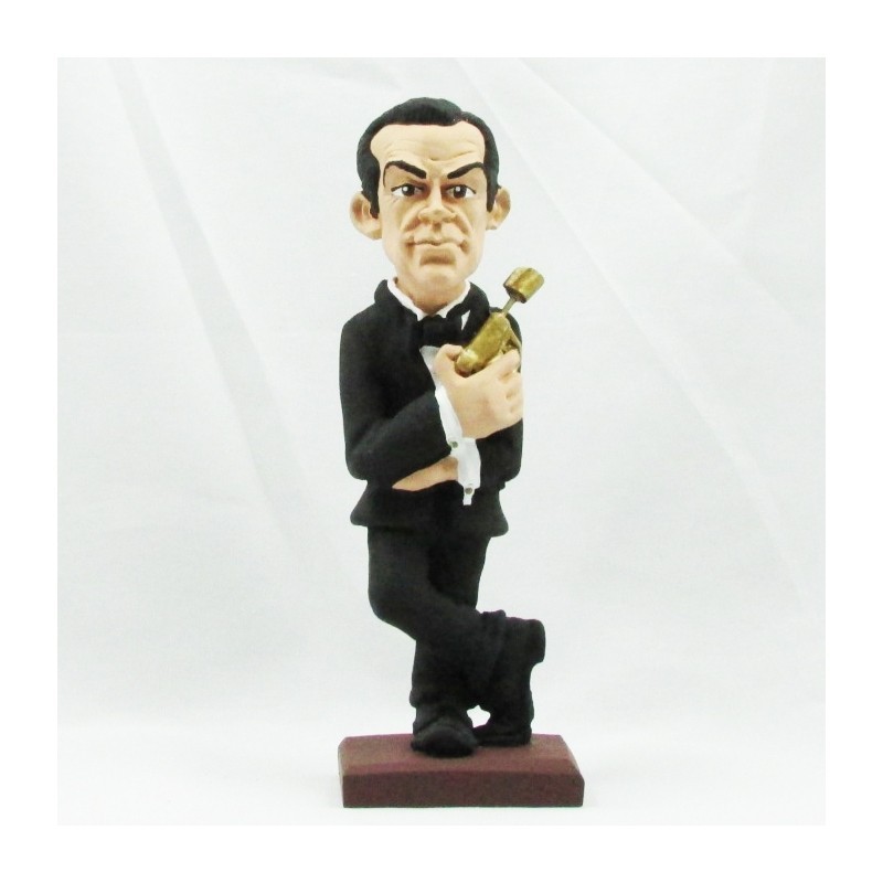 figura de resina caricatura sean connery en james bond 007